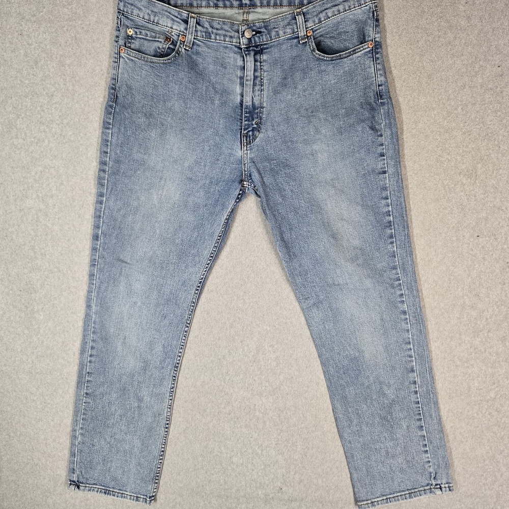 Levi's 511 Men Jeans 38X32 Light Blue Denim Slim Skinny Mid Rise 29" Inseam